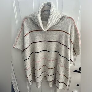 Shawl/poncho style sweater